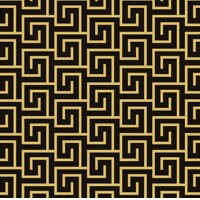 GREEK KEY black-gold 33x33, Ambiente