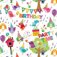 PARTY TIME white 33x33 Ambiente      