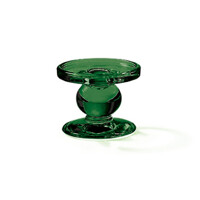 Standing candle holder small dark green