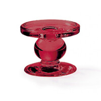 Standing candle holder small red