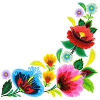 FLORAL FOLK FRAME, Daisy 