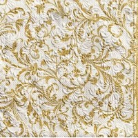 Elegance Damask white-gold 33x33, Ambiente