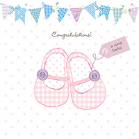 BABY SHOES pink 33x33, Ambiente