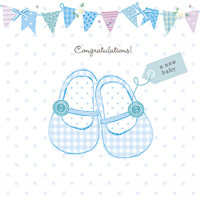 BABY SHOES blue, Ambiente