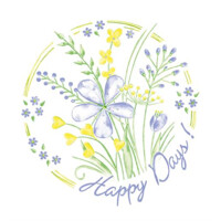 HAPPY DAYS 40x40, Linclass