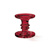 Standing candle holder big red