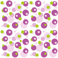 BUBBLES rosa-grun 40x40/12 ks Linclass, MANK SH