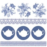 TEA POTS blue, Ambiente