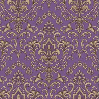 BAROQUE ORNAMENT purple 33x33 Ambiente