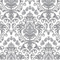 BAROQUE ORNAMENT silver 33x33, Ambiente