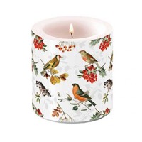 Candle small Autumn birds