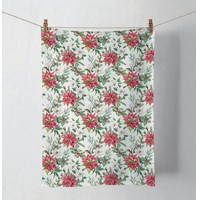 Kitchen towel Christmas florals