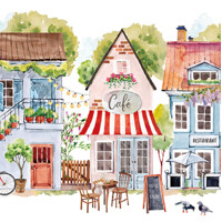 COTTAGES 33x33 servítky, Ambiente