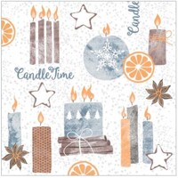 CANDLE TIME grau 40x40 Linclass, Mank