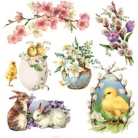 EASTER DECOUPAGE MOTIFS, MAKI