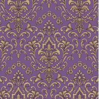 BAROQUE ORNAMENT purple 33x33 Ambiente