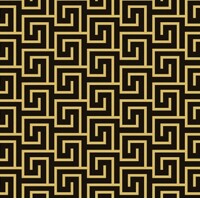 GREEK KEY black-gold 33x33, Ambiente