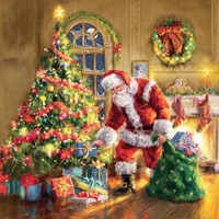 GIFTS UNDER CHRISTMAS TREE 33x33, Ambiente