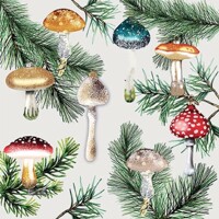 MUSHROOM ORNAMENTS white 33x33, Ambiente