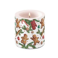 Candle small Gingerbread cookies, Ambiente