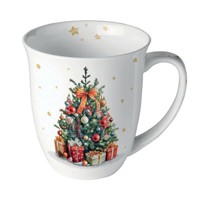 Mug 0.4 L Decorated Christmas tree