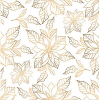 POINSETTIA OUTLINE gold 33x33, Ambiente